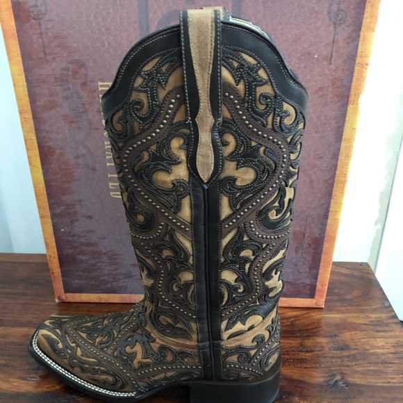 Corral Shoes - Womens Corral Full Overlay and Studs Boots